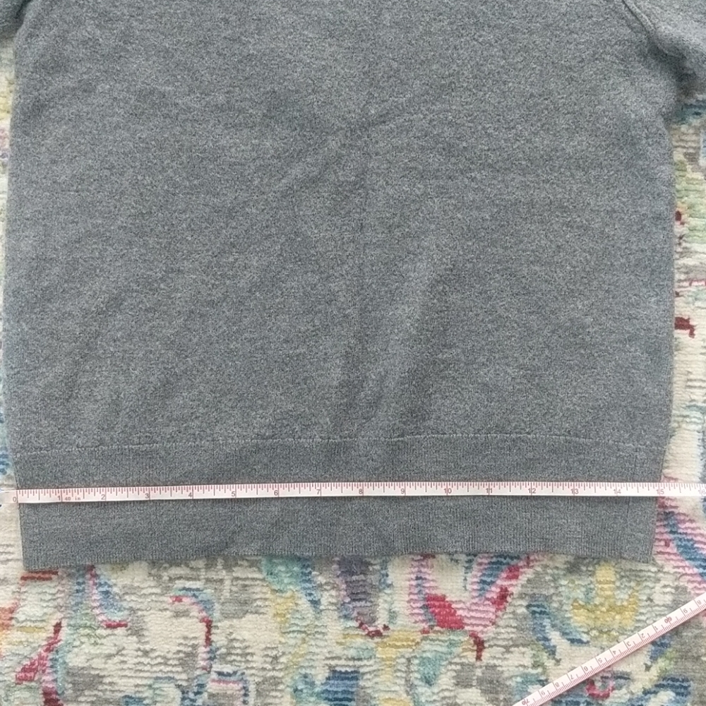 ☀️ Italian Merino Yarn Gray Sweater - S - Picture 7 of 12